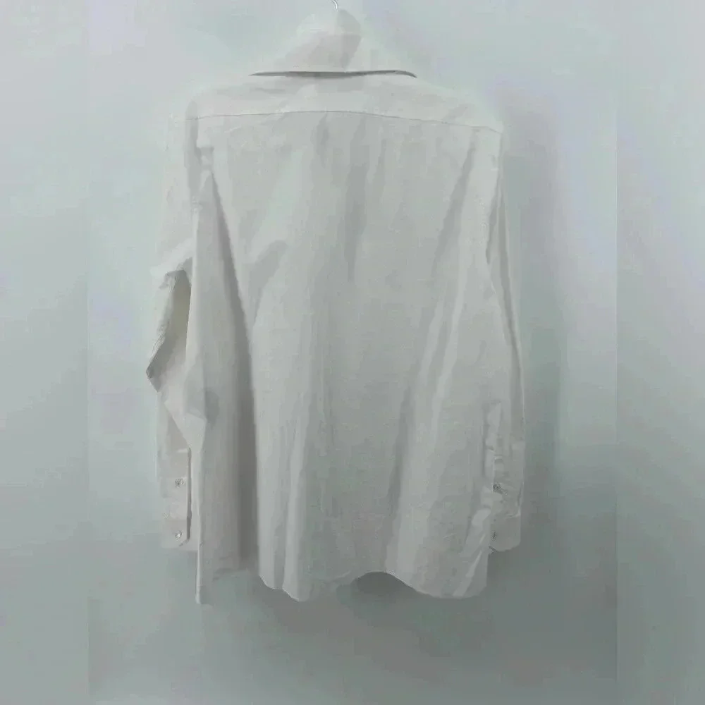 NWT $1400 VALENTINO Shirt IT40 US4 White Double Collar Made in Italy - Picture 6 of 13